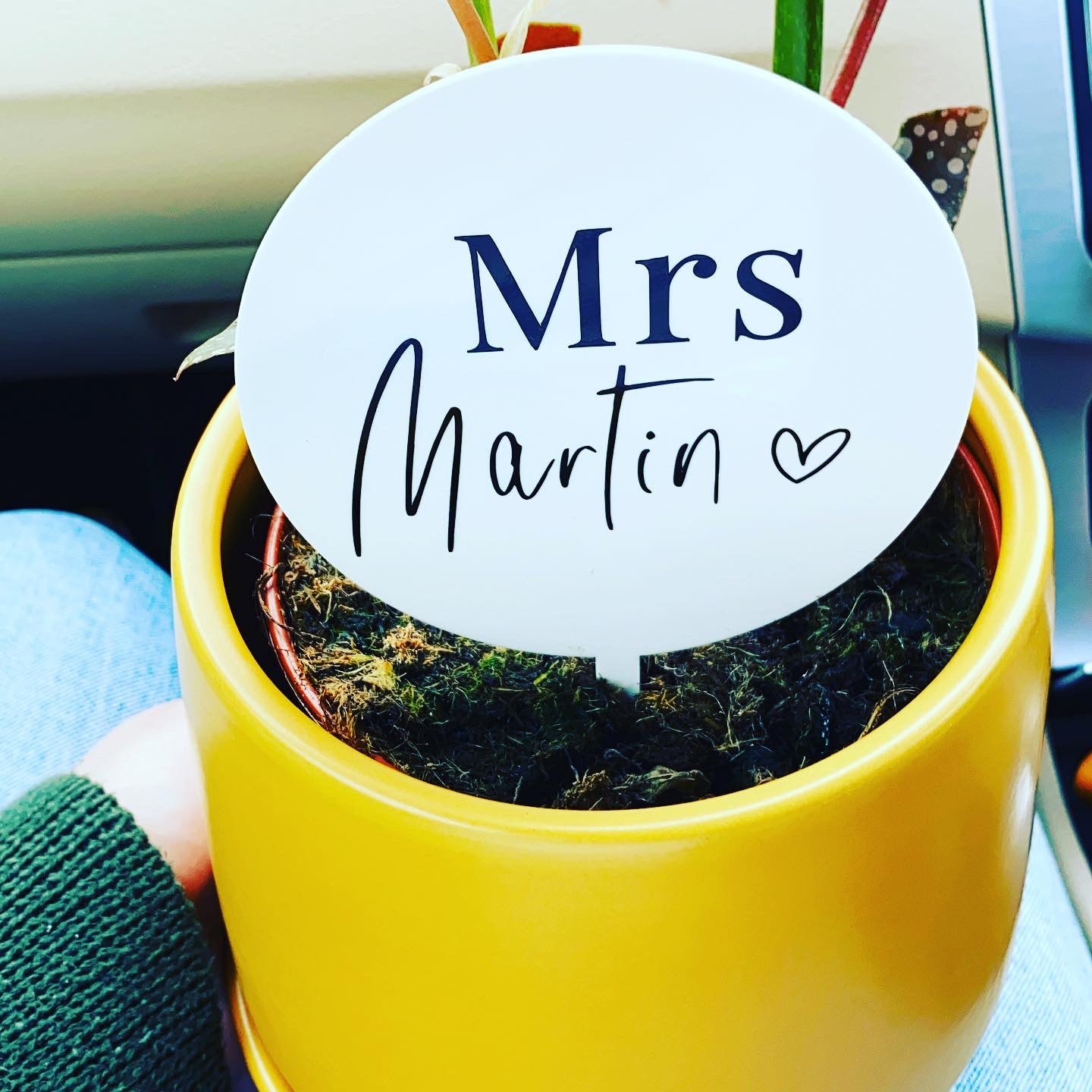 Personalised Acrylic Plant Stake