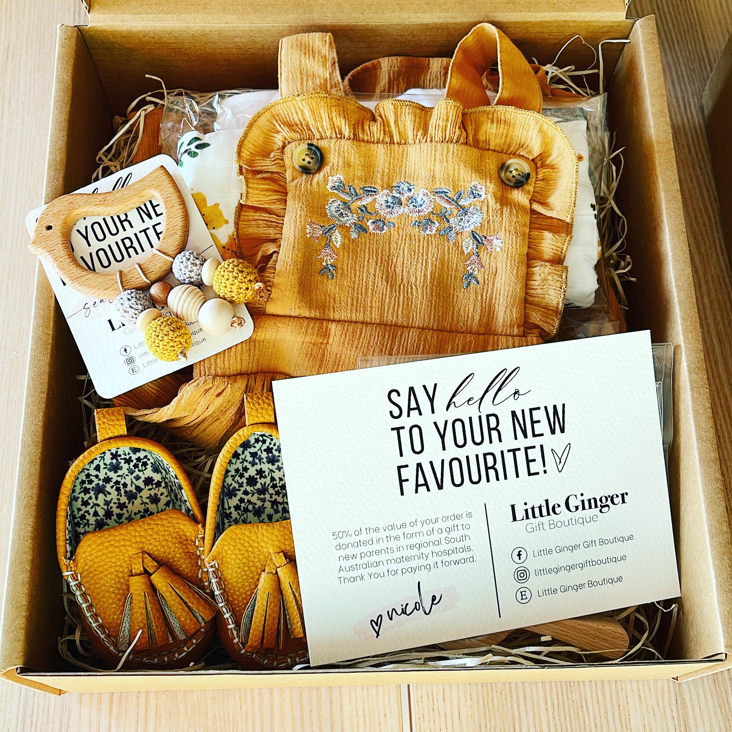 Personalised Newborn Girl Hamper