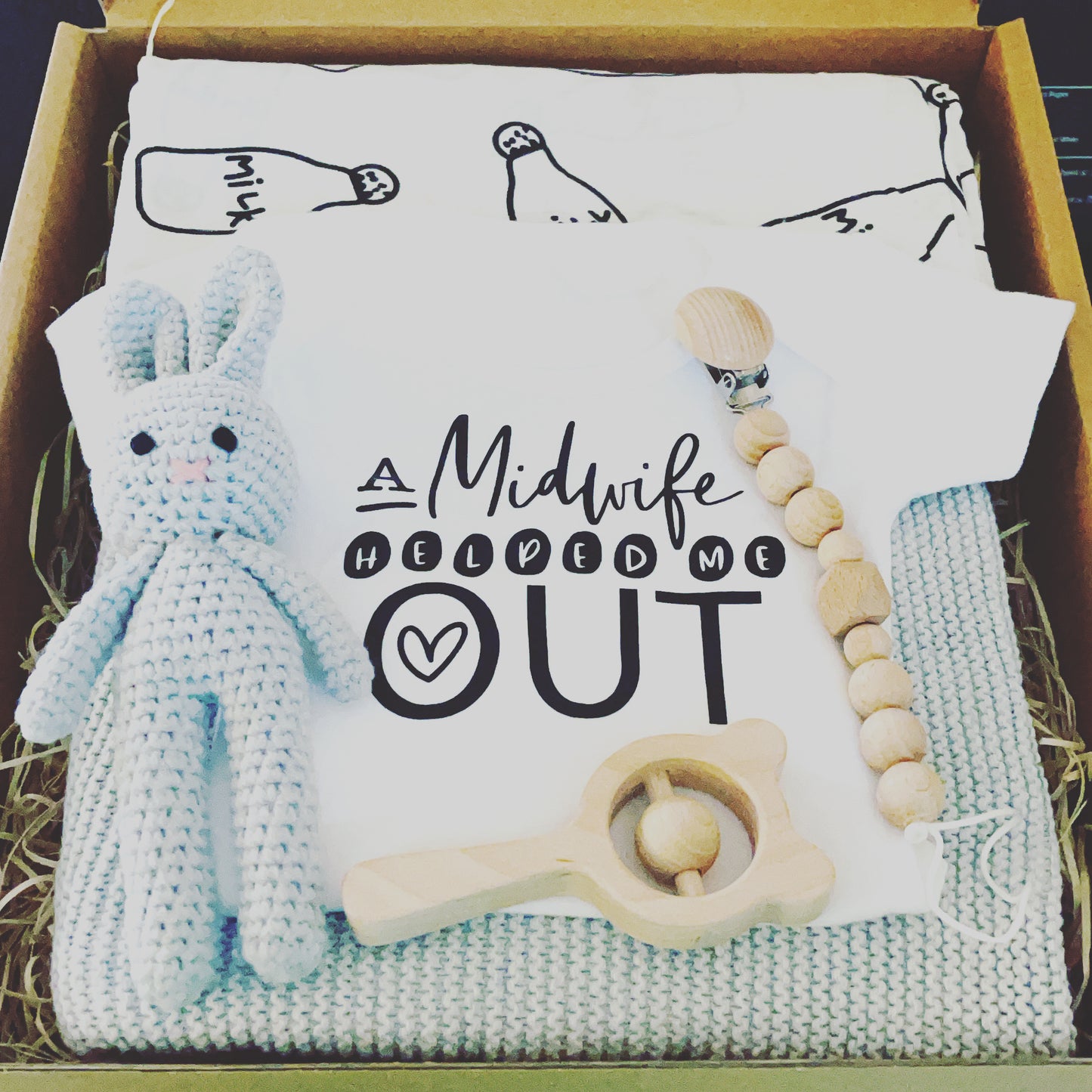 Personalised Newborn Girl Hamper