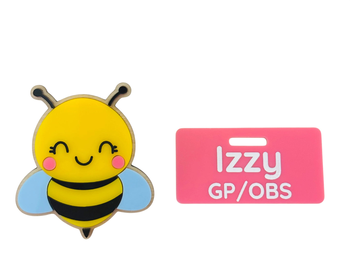 Bee Badge Reel + Name Plate Set