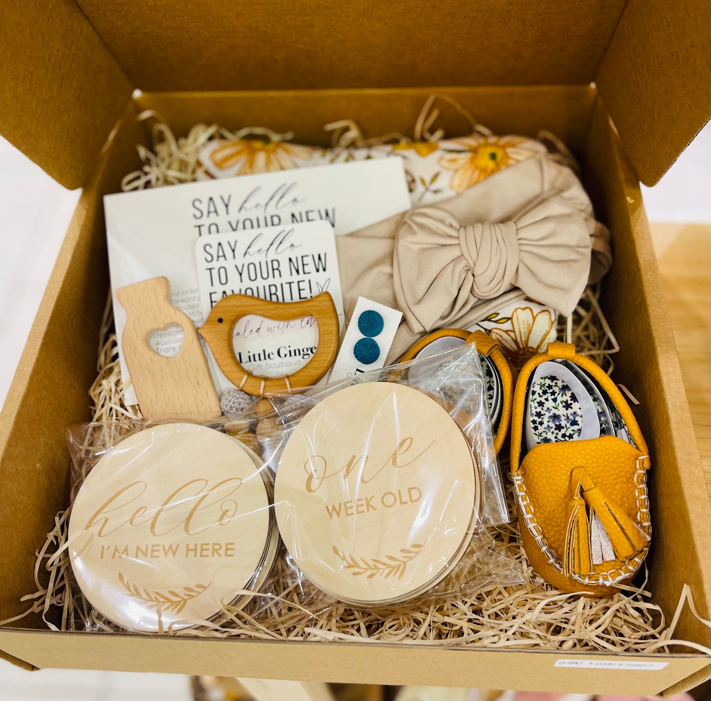 Personalised Newborn Girl Hamper