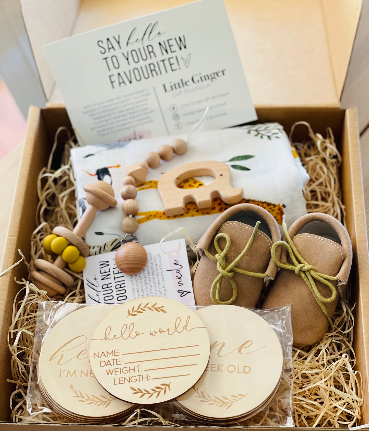 Personalised Newborn Girl Hamper