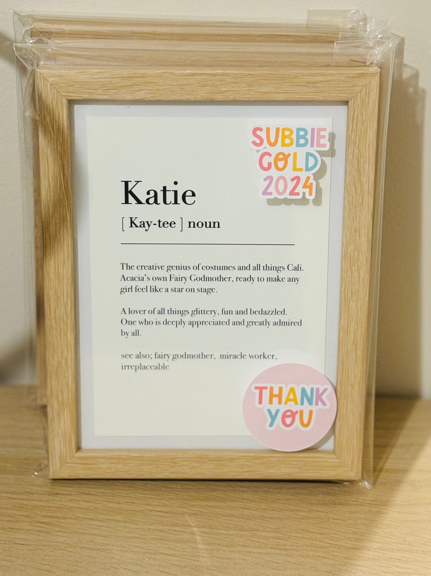 Personalised Gift Frame- Coach