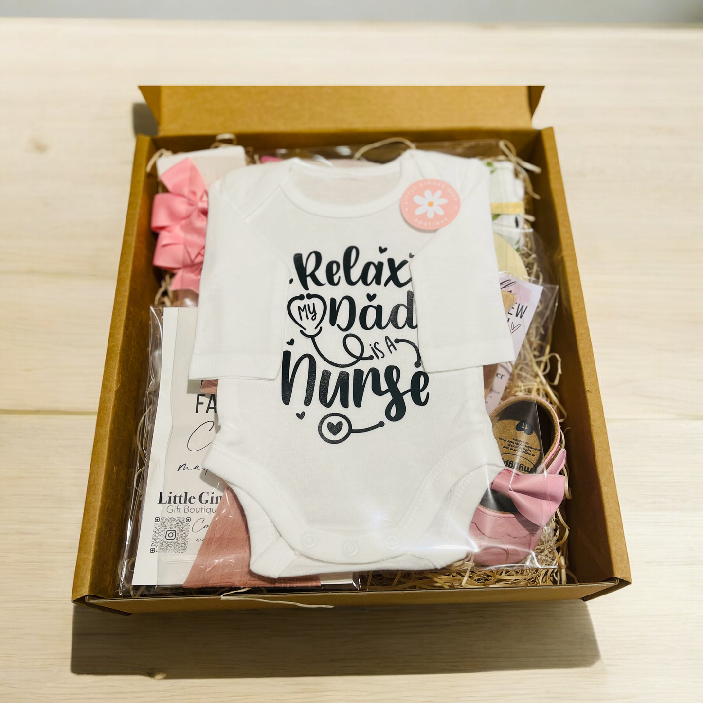 Personalised Newborn Girl Hamper