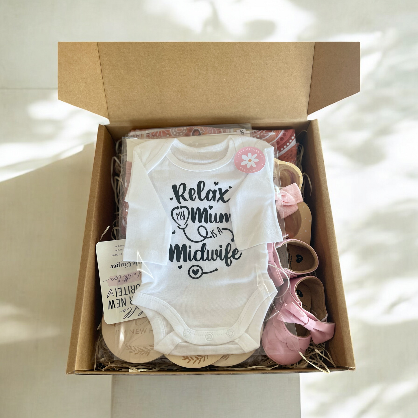 Personalised Newborn Girl Hamper