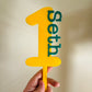 John Deere Themed Acrylic Cake Topper- Personalised