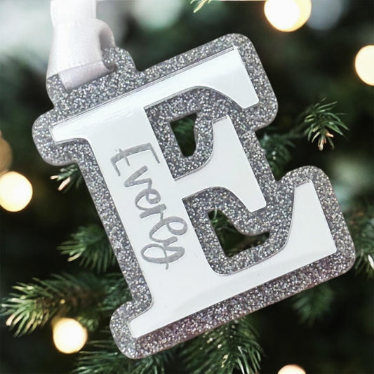 Custom Christmas Mirror Letter Ornaments