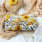 Yellow Floral Muslin Wrap