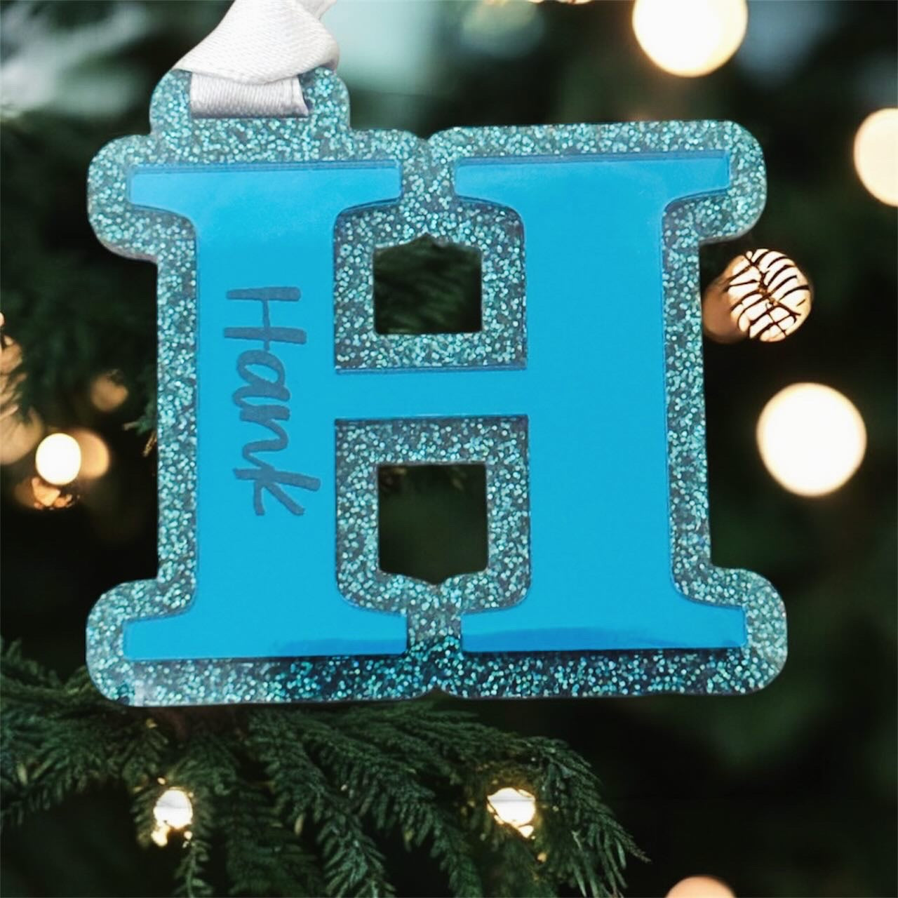 Custom Christmas Mirror Letter Ornaments