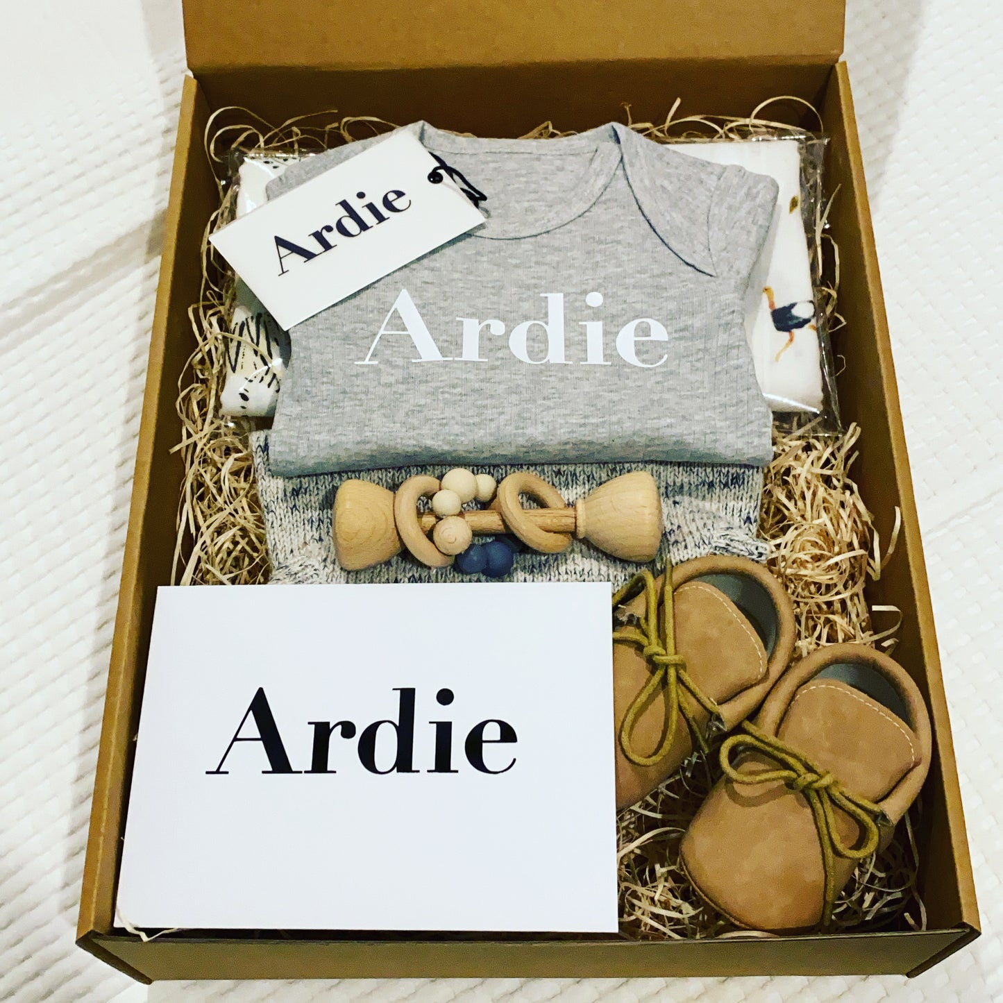 Personalised Newborn Boy Hamper