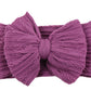 Purple Big Knot Bow Newborn Head Band