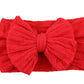 Red Big Knot Bow Newborn Head Band