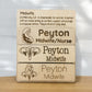 Wooden Name Badge- Profession With Picture