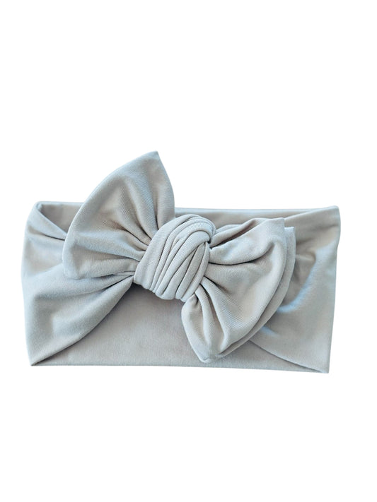 Cream Bow Newborn Head Band