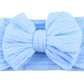Baby Blue Big Knot Bow Newborn Head Band