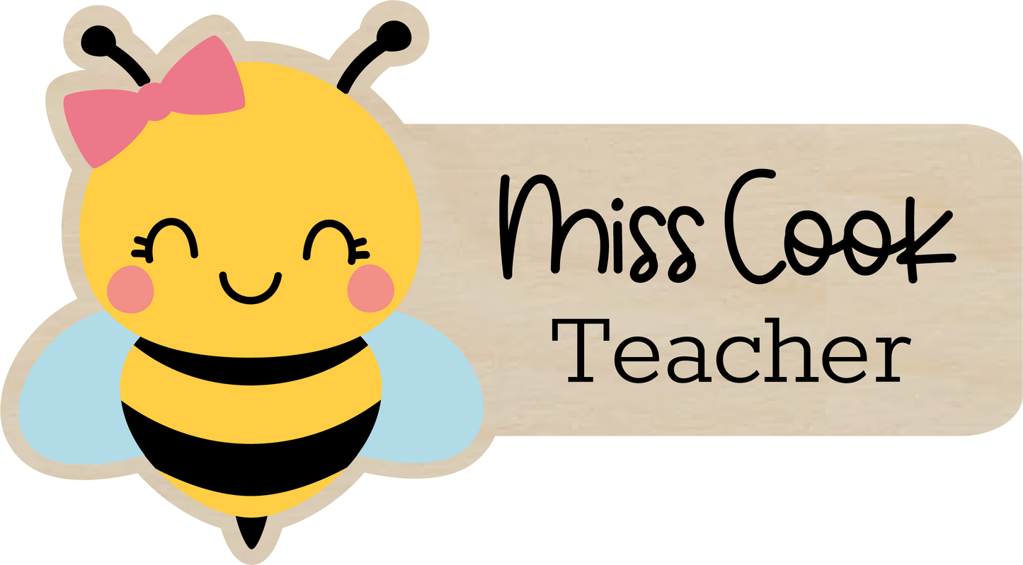 Bee Name Badge