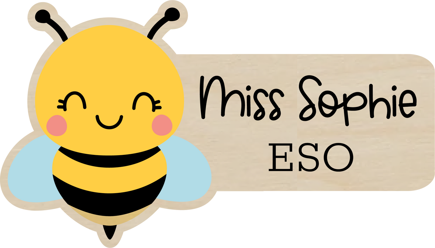 Bee Name Badge