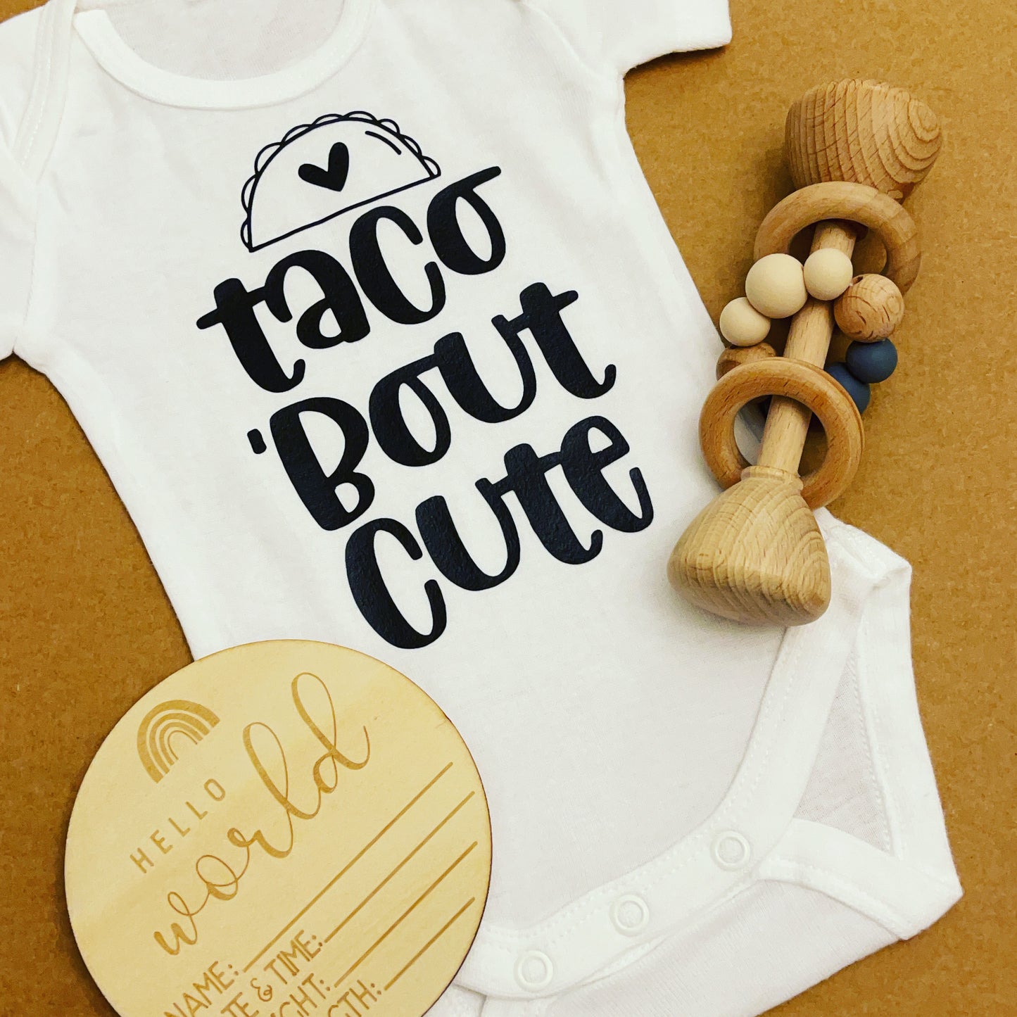 Taco Bout Cute-Personalised Newborn Onesie