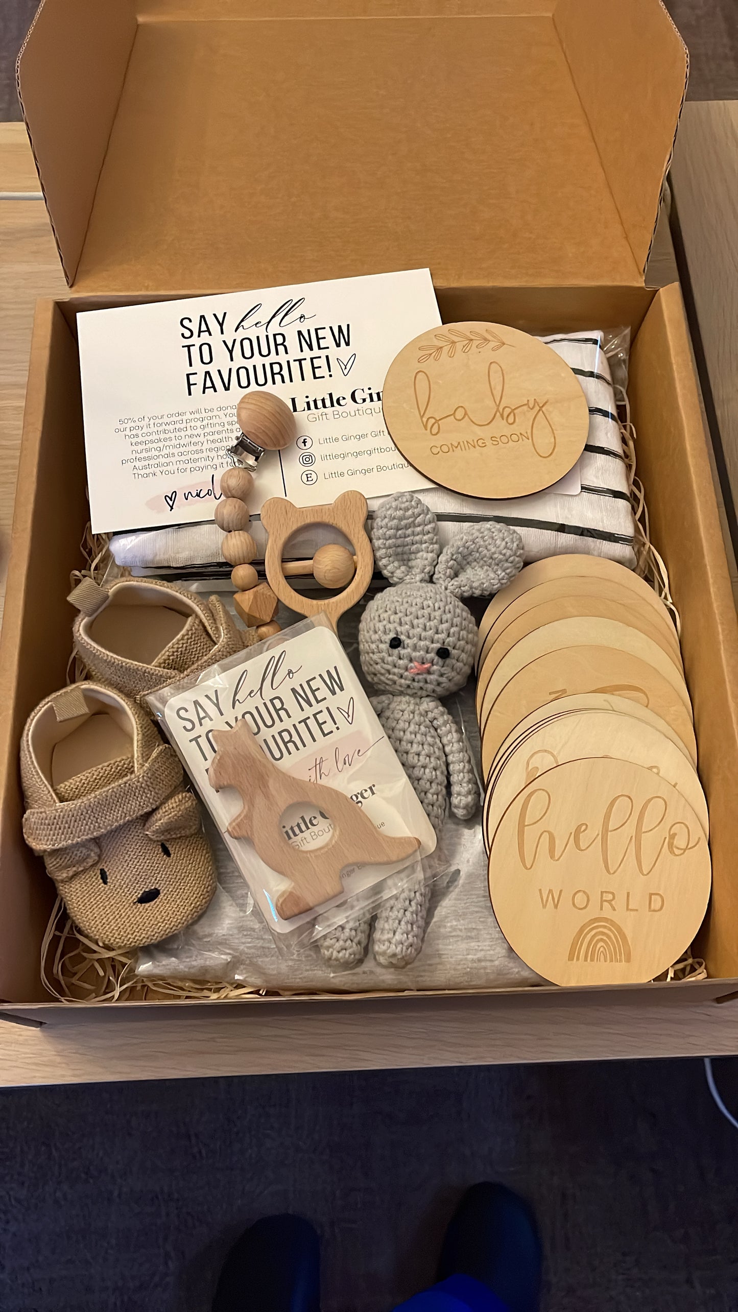 Personalised Newborn Boy Hamper