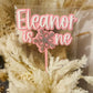 Snowflake Acrylic Cake Topper- Personalised