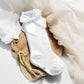 Christmas White Bow Cotton Knee High Newborn-Toddler Socks