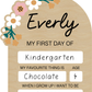 Floral Back To School Board