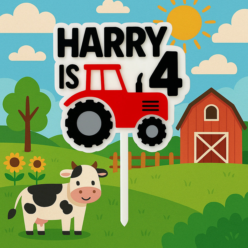 Tractor Cake Topper