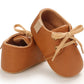 Brown Mock Leather Pre Walkers