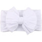 White Big Knot Bow Newborn Head Band