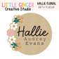Floral Birth Plaque