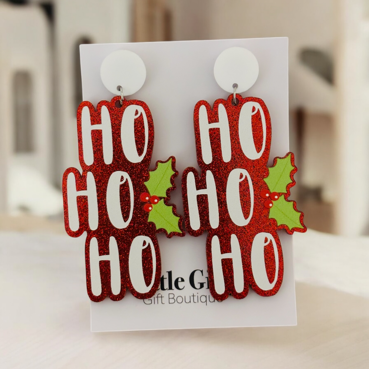 HO HO HO- Christmas Earring Dangle