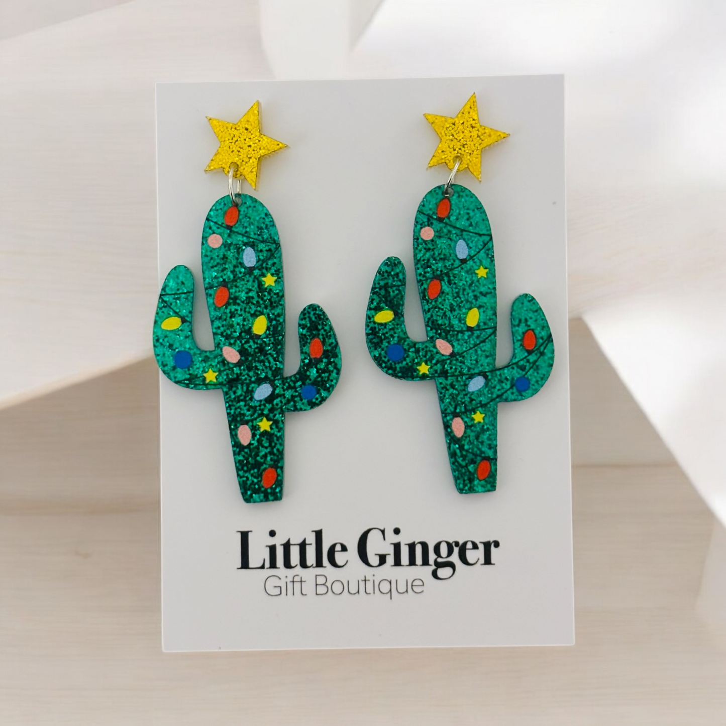 Cactus- Christmas Earring Dangle