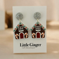 Gingerbread House- Christmas Earring Dangle