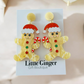 Gingerbread Man- Christmas Earring Dangle