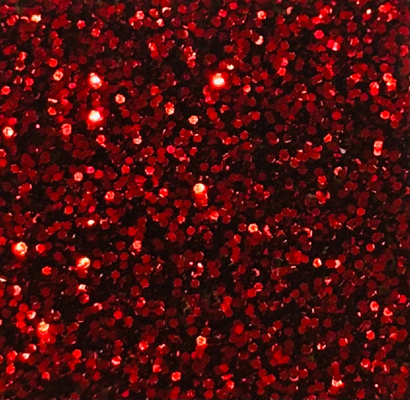 Bright Red Glitter