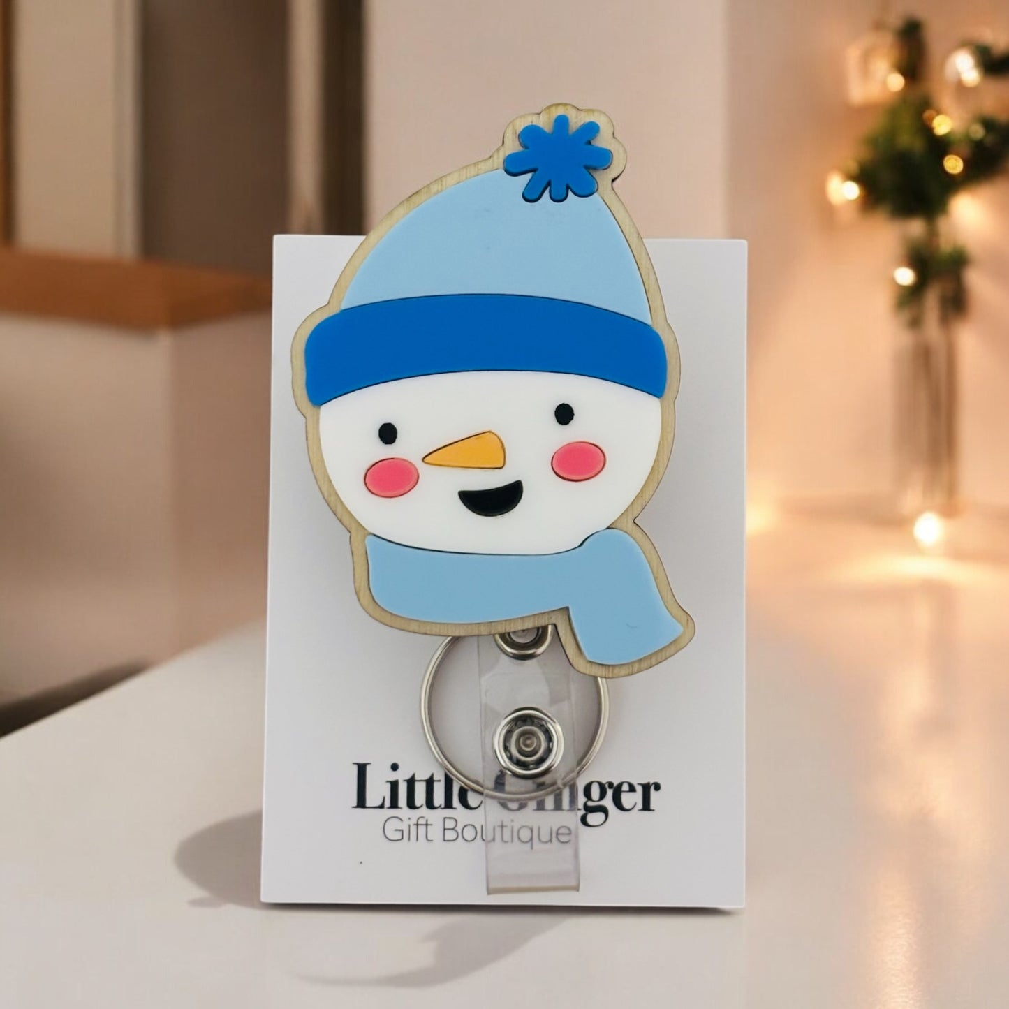 Custom Christmas Badge Reel + Name Plate