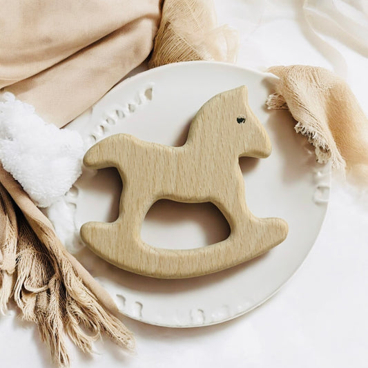 Rocking Horse Teether- Wood