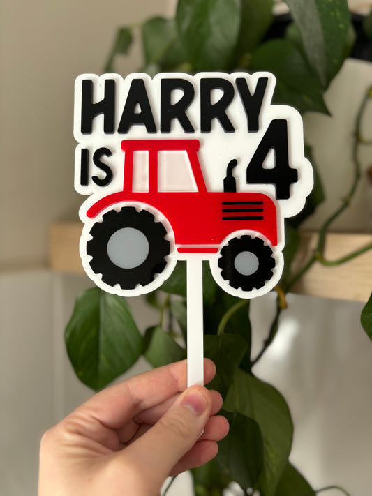 Tractor Cake Topper