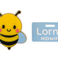 Bee Badge Reel + Name Plate Set