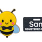 Bee Badge Reel + Name Plate Set