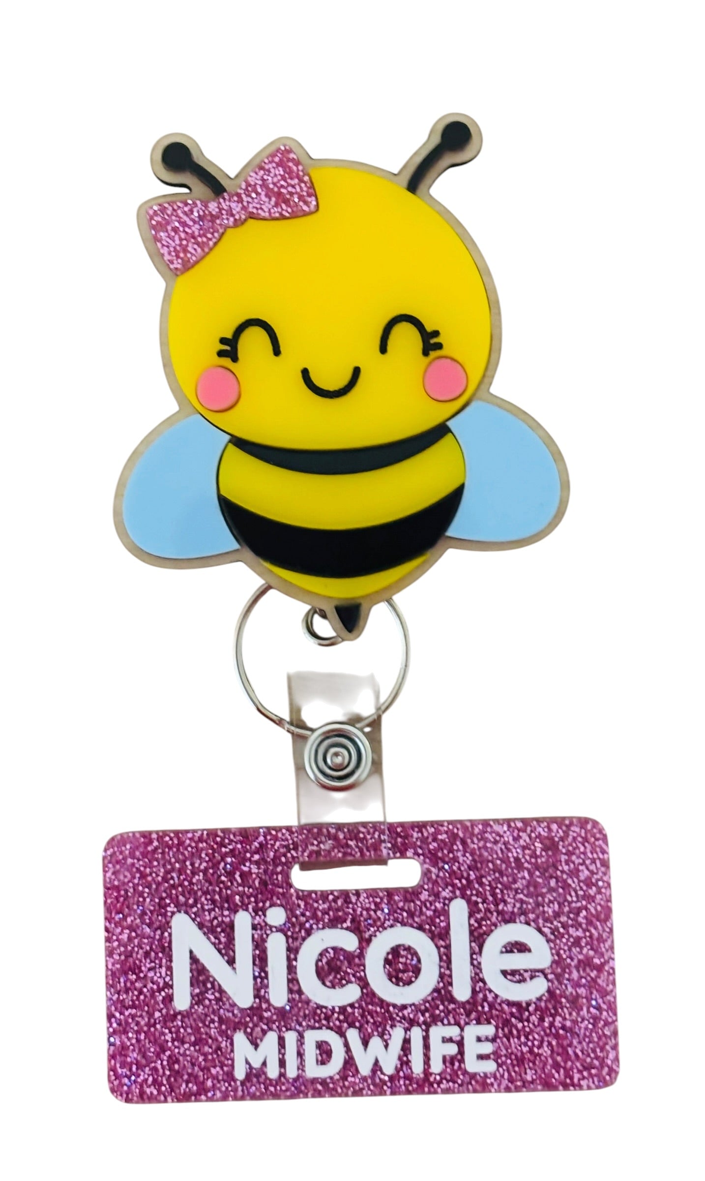 Bee Badge Reel + Name Plate Set
