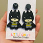 Batman Drop Earrings