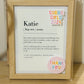 Personalised Gift Frame- Coach