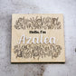 Custom Floral Name Plaque