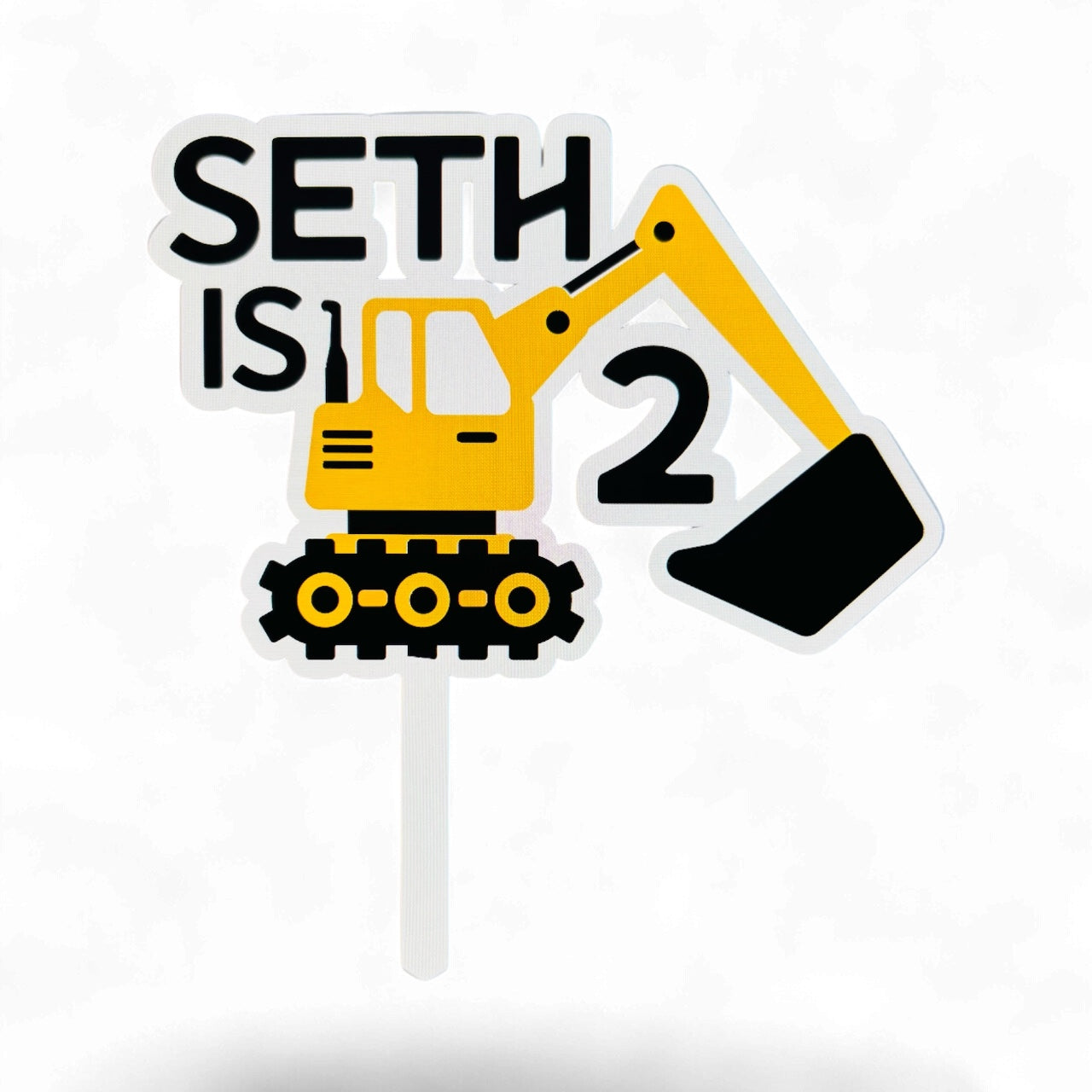 Excavator Cake Topper