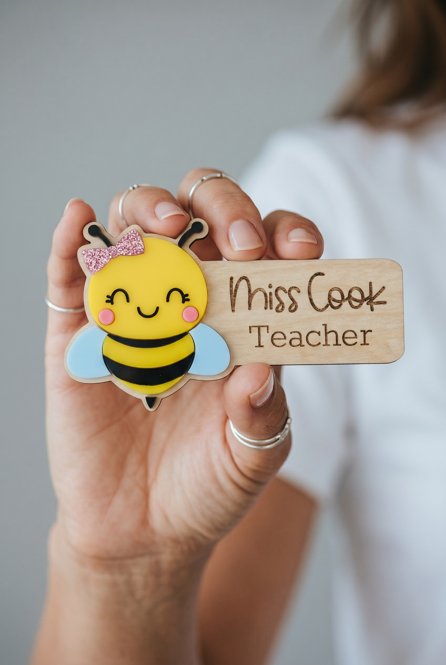 Bee Name Badge