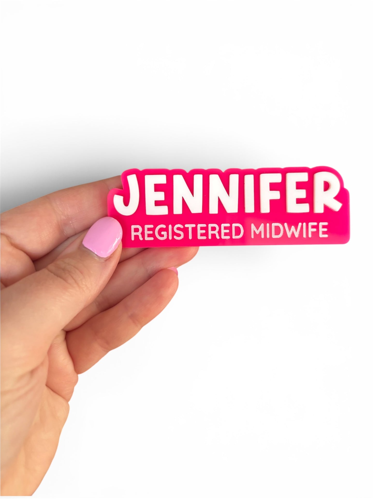New Acrylic Name Badge -With Occupation
