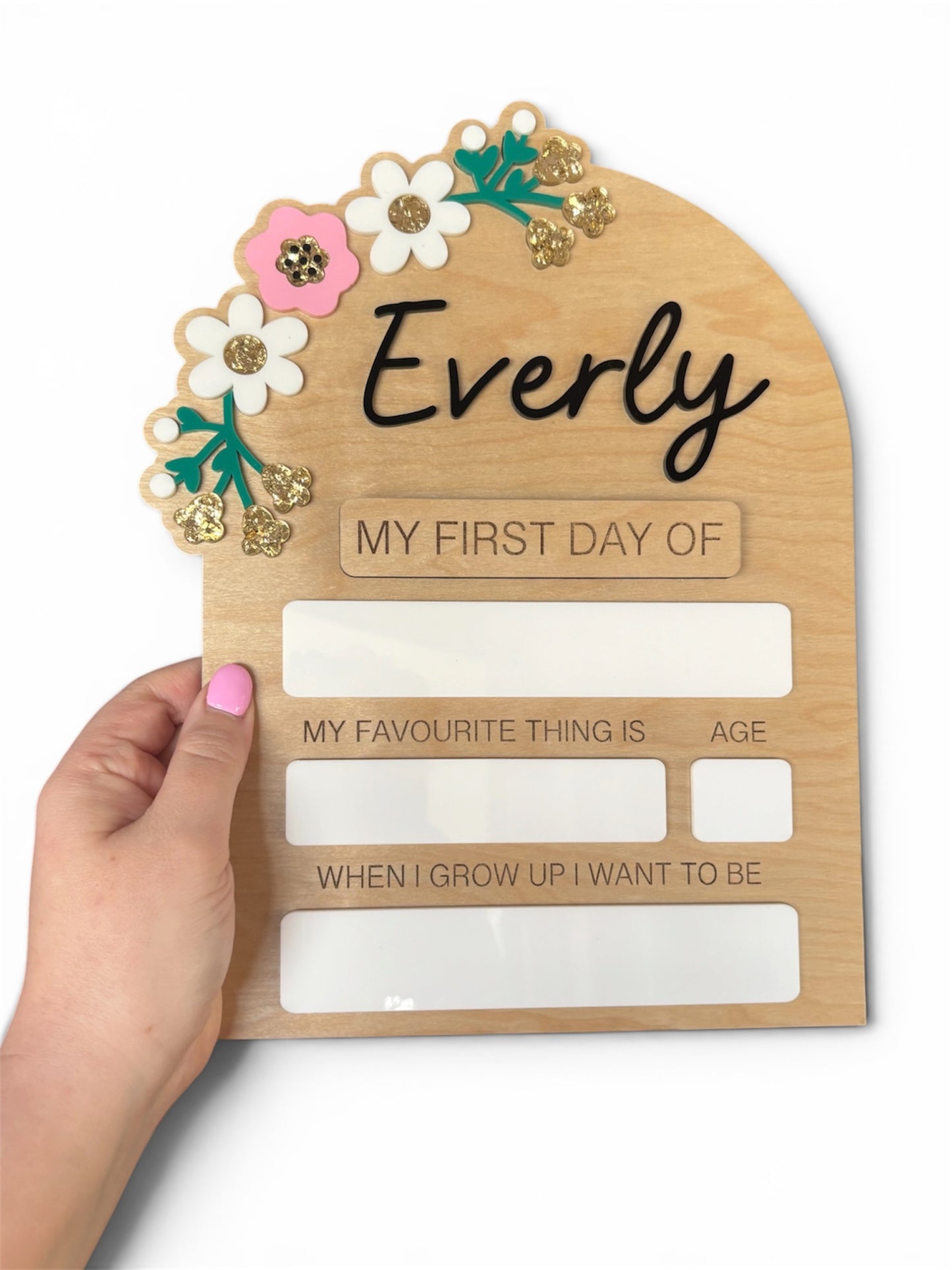 Floral Back To School Board