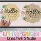Floral Birth Plaque